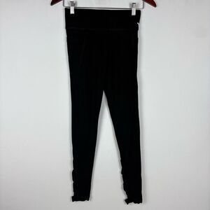 PINK Yoga Pants with Crossed Ankle Detail